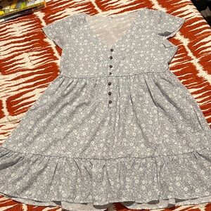 Floral Blue woman’s Dress